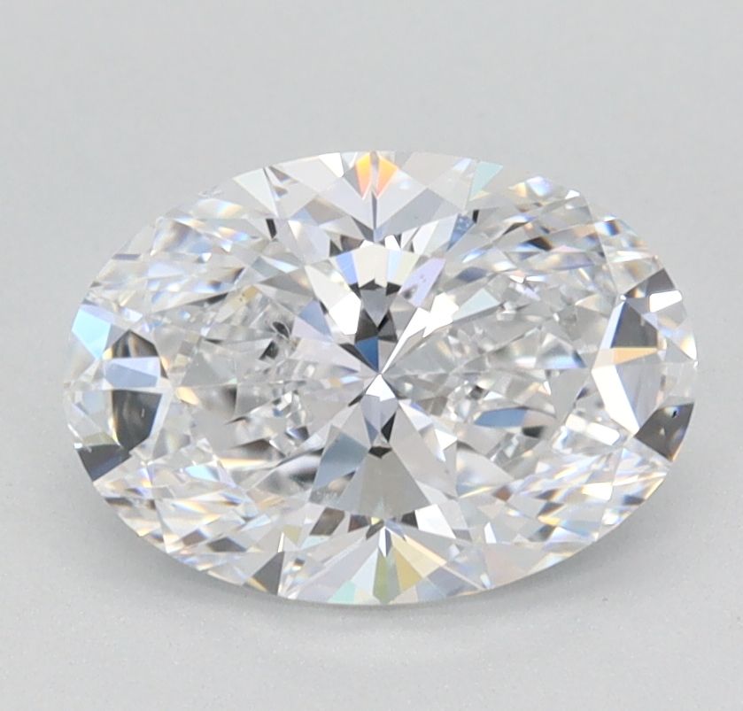1.22 Carat oval Lab Grown Diamond Front View