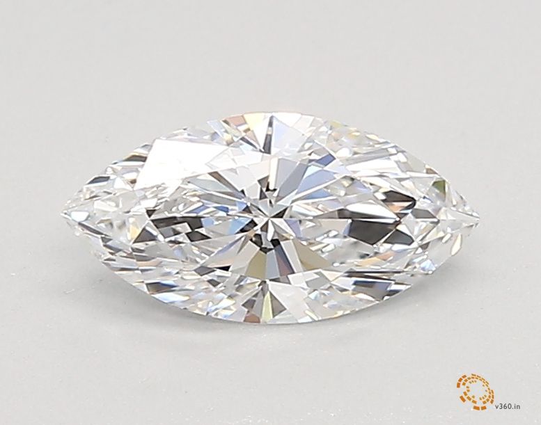 0.53 Carat marquise Lab Grown Diamond Front View