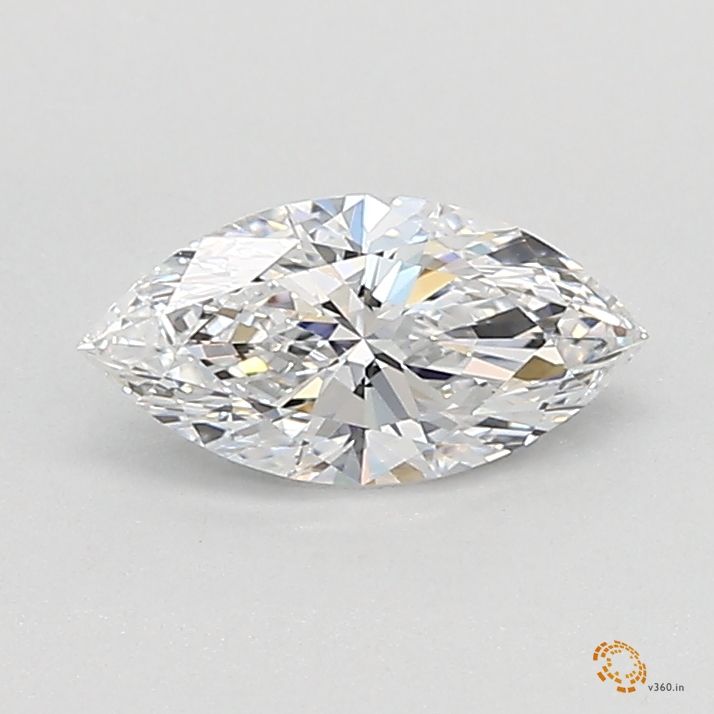 0.50 Carat marquise Lab Grown Diamond Front View