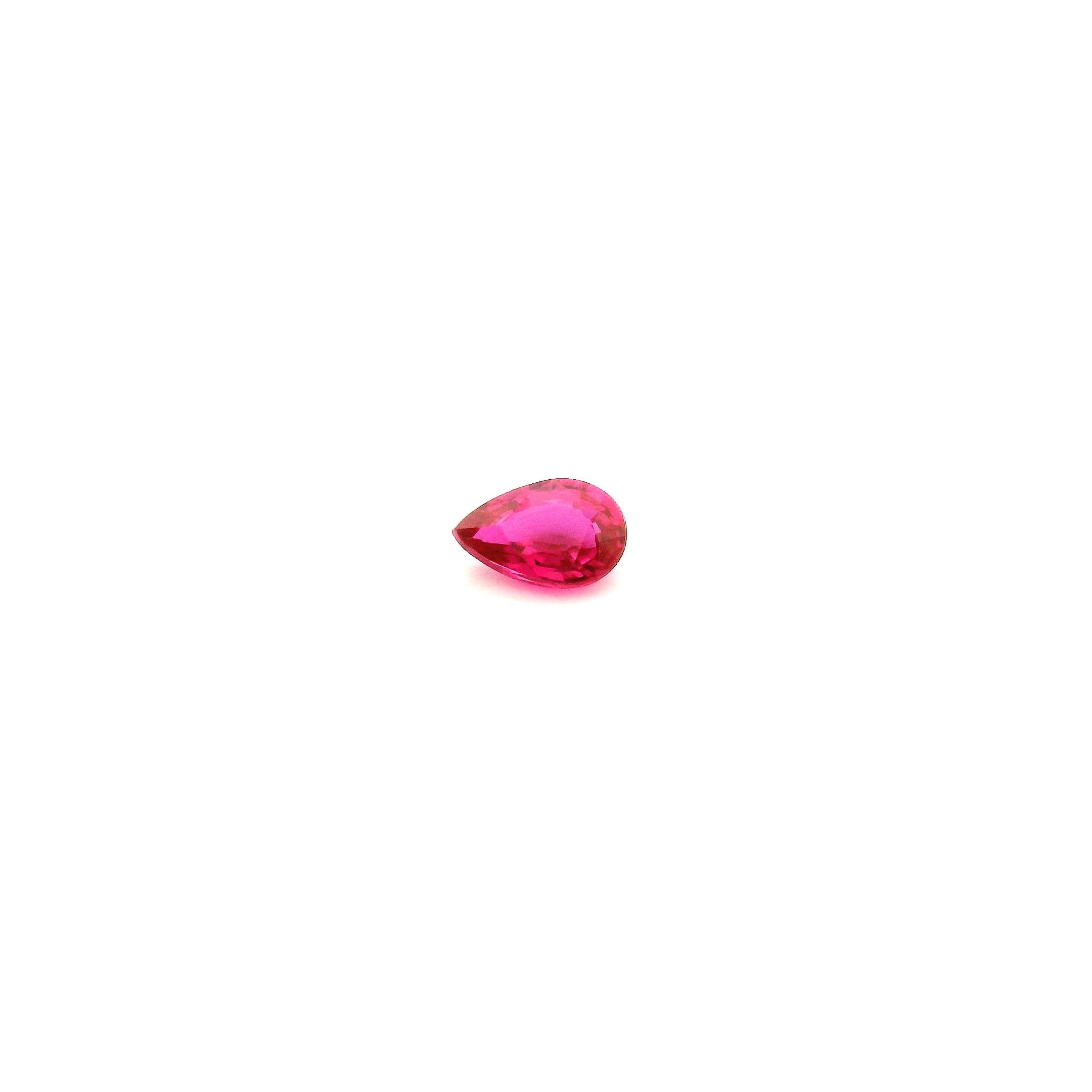 0.23 ct Pear Red Ruby