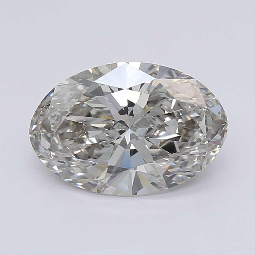 2.59 Carat oval Lab Grown Diamond Front View