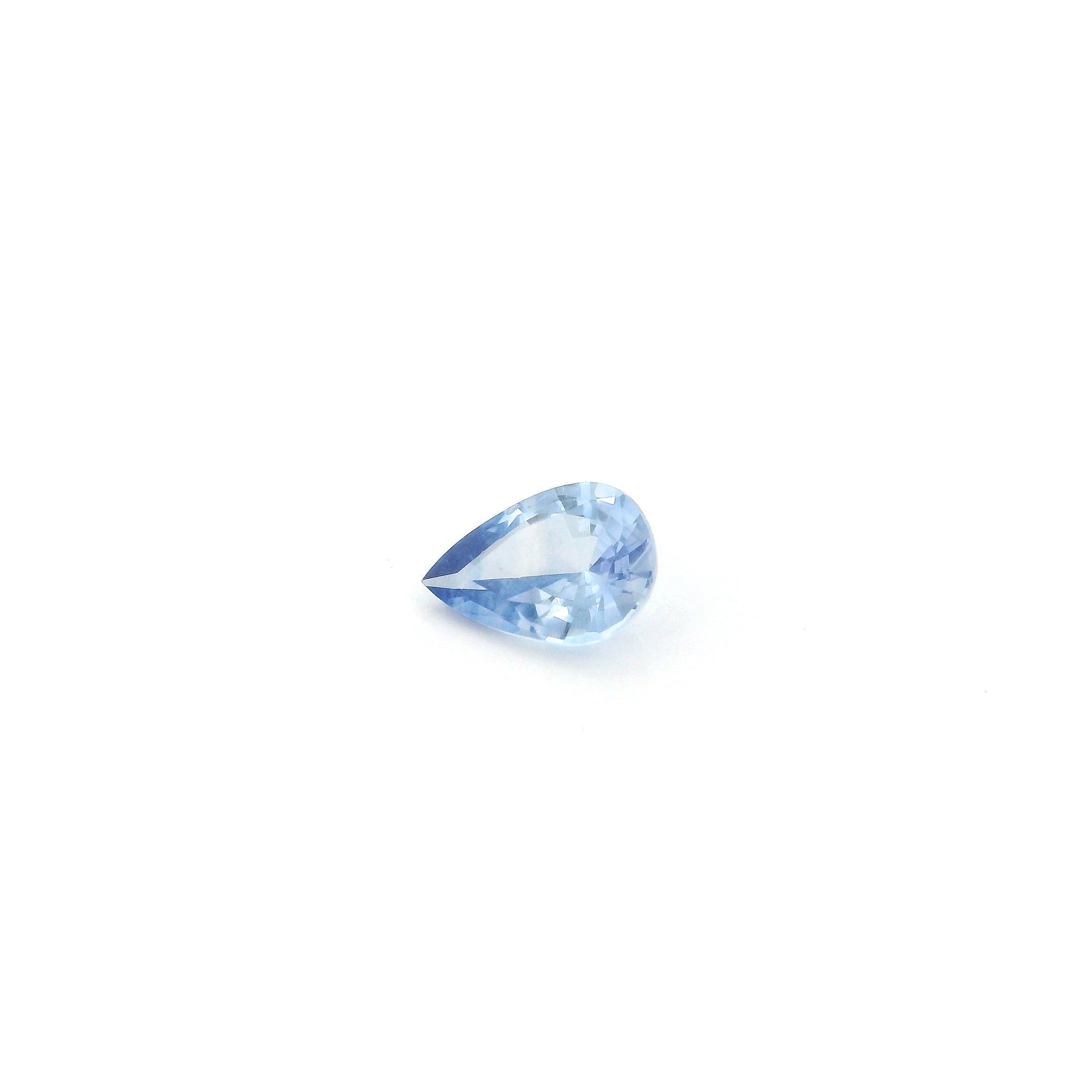 Certified Sapphire Pear 0.40 ct gemstone, Blue