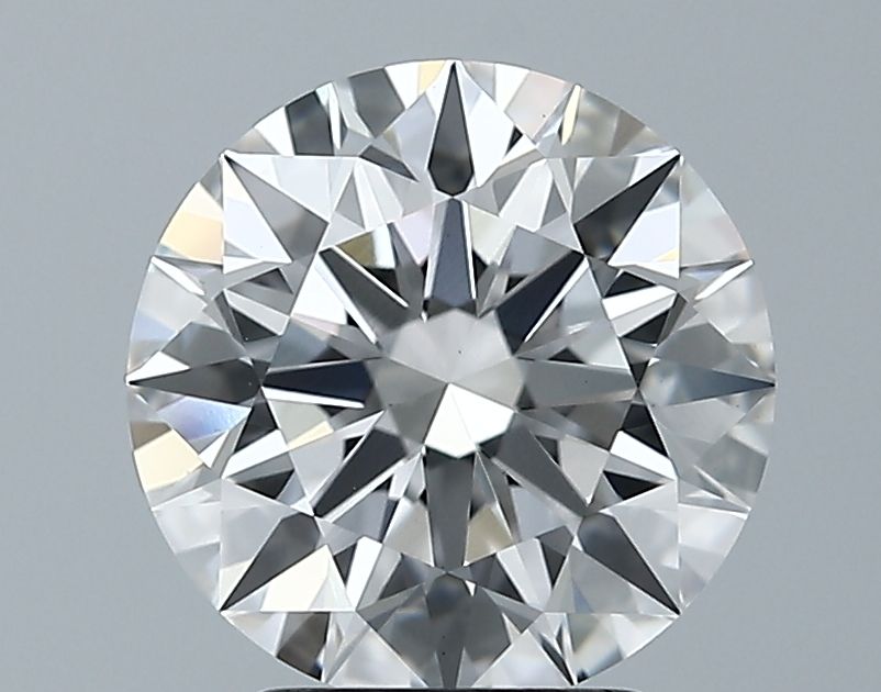 2.73 Carat round Lab Grown Diamond Front View