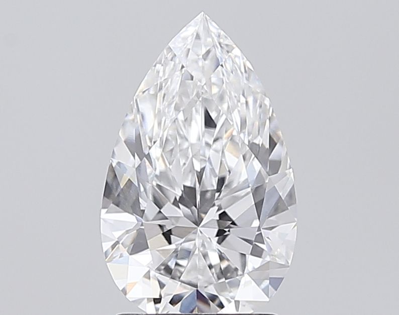 2ct Pear D - VVS1 - Excellent cut - LD157733
