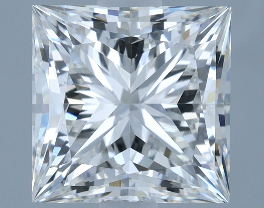 2.02 Carat princess Lab Grown Diamond Front View