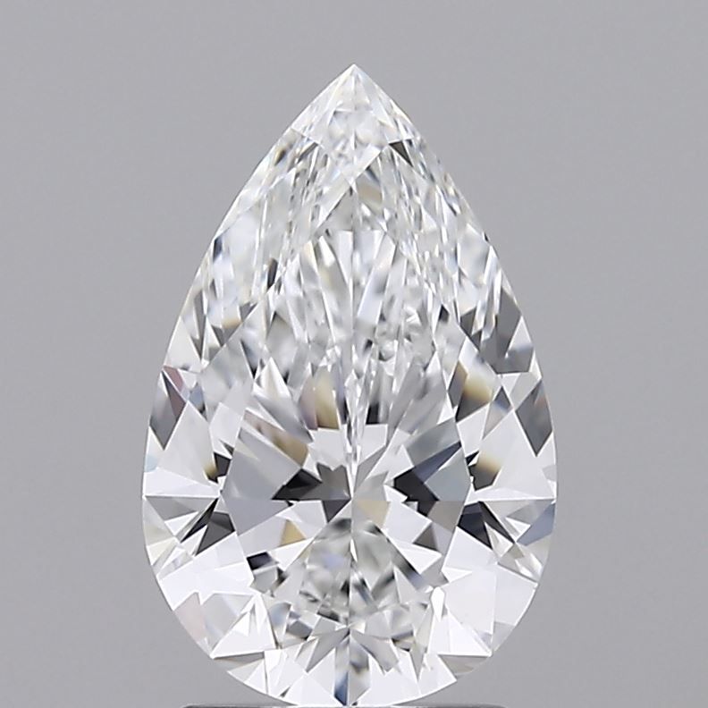 2.01 Carat pear Lab Grown Diamond Front View