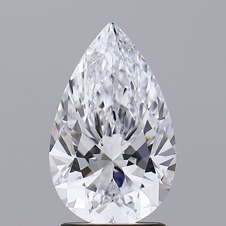 2.02 Carat pear Lab Grown Diamond Front View