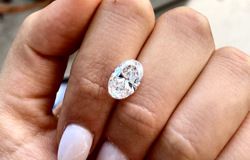 3,02 ct Owalny diament naturalny