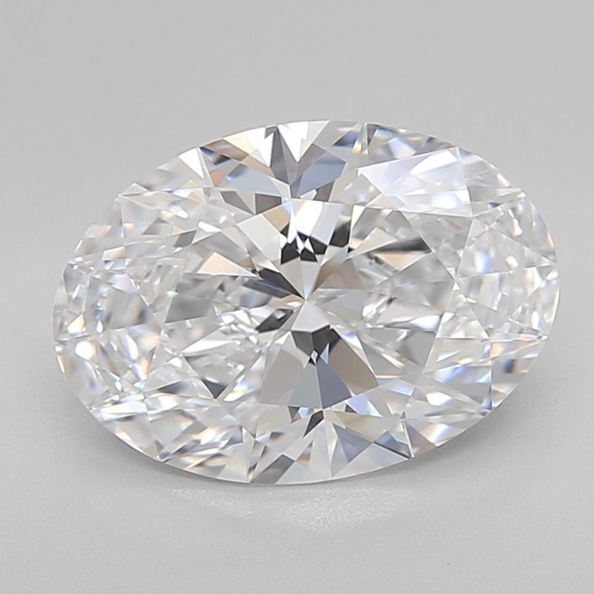 Diamant Ovale 3.01 ct - Couleur D - Pureté VVS1