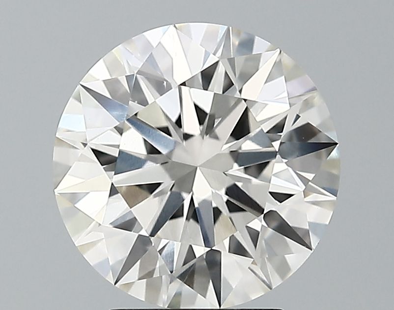 2.64 Carat round Lab Grown Diamond Front View