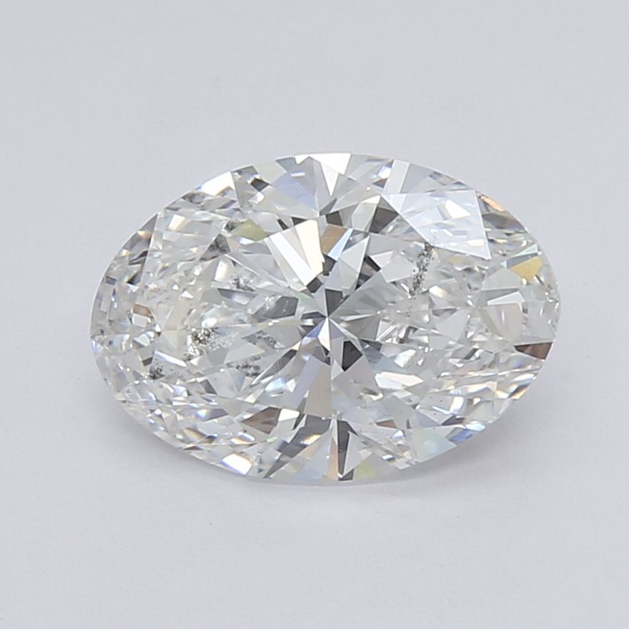 2.63 Carat oval Lab Grown Diamond Front Image