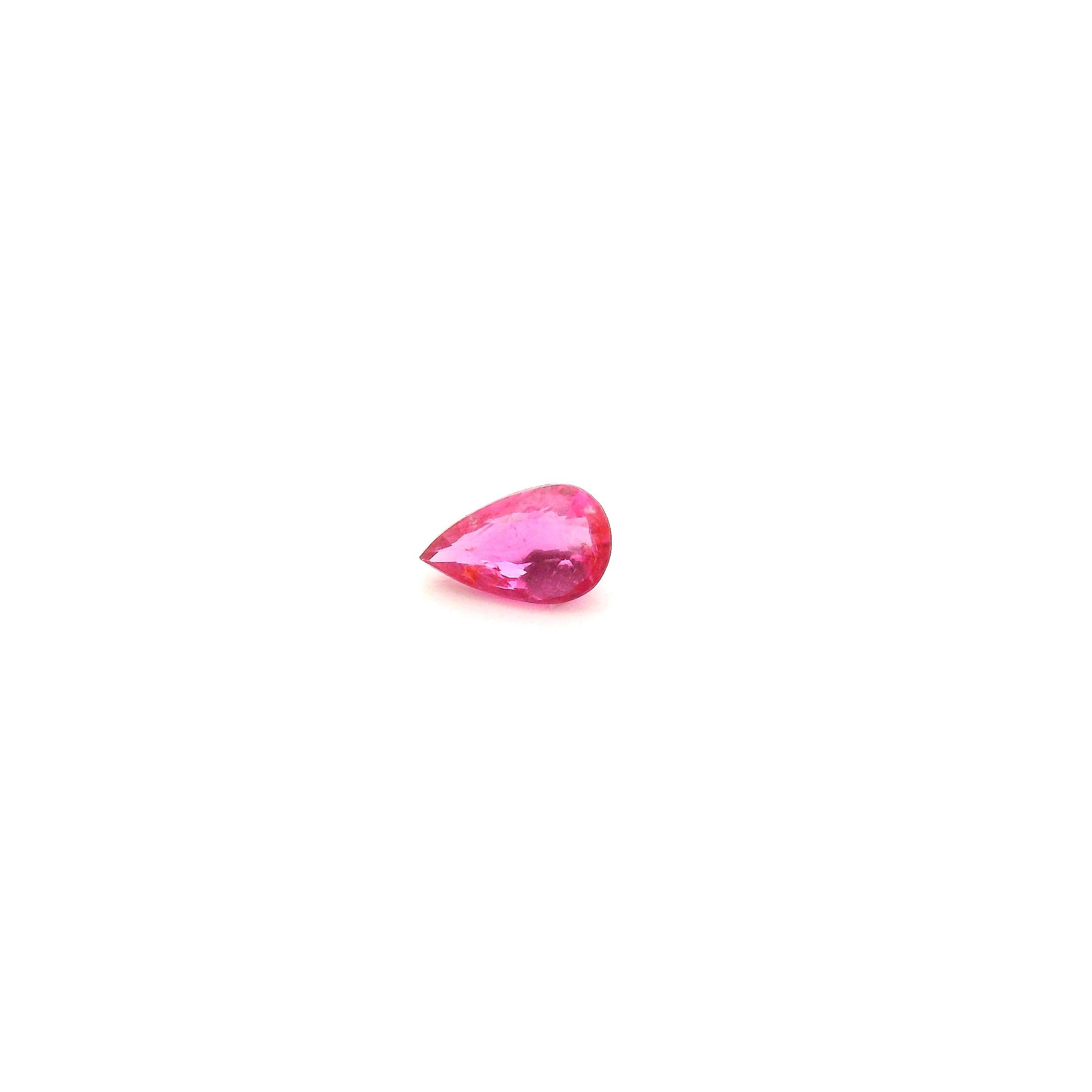 0.23 ct Pear Red Ruby
