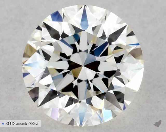 Diamant Rond 0.50 ct - Couleur J - Pureté VVS1