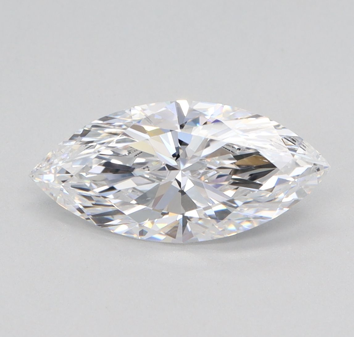 1.23 Carat marquise Lab Grown Diamond Front View