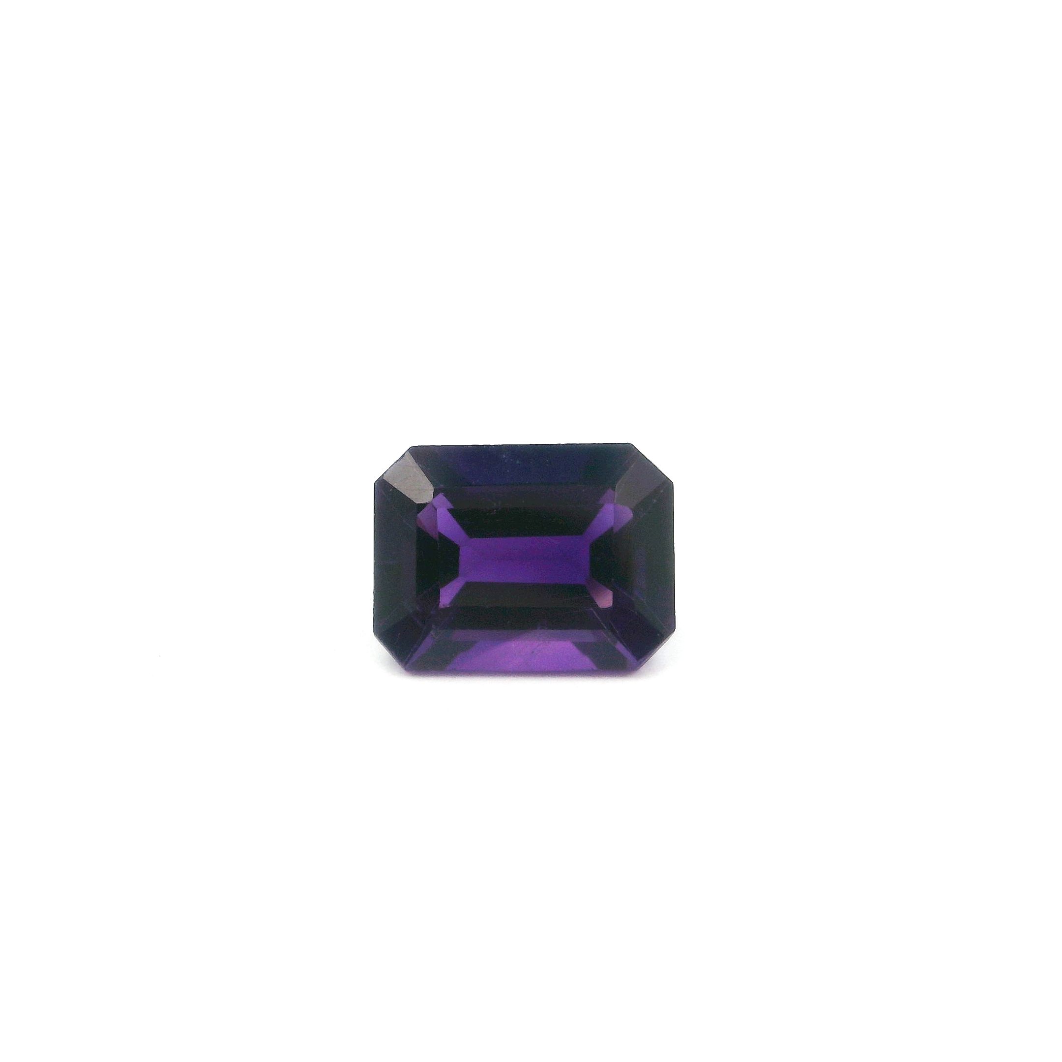 Certified Amethyst Octagonal 1.49 ct gemstone, Purple
