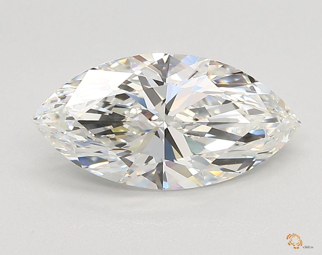2.01 Carat marquise Lab Grown Diamond Front View