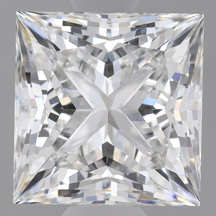 2.63 Carat princess Lab Grown Diamond Front Image