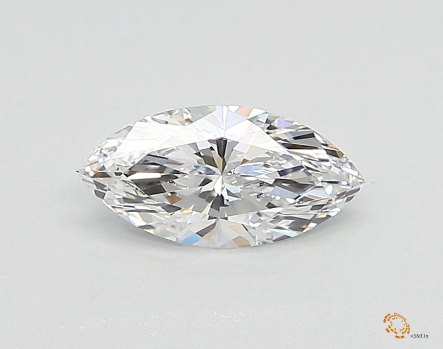 0.50 Carat marquise Lab Grown Diamond Front View