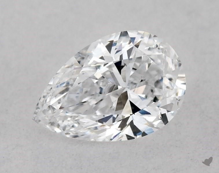 0.29 Carat D SI2 Pear Diamond