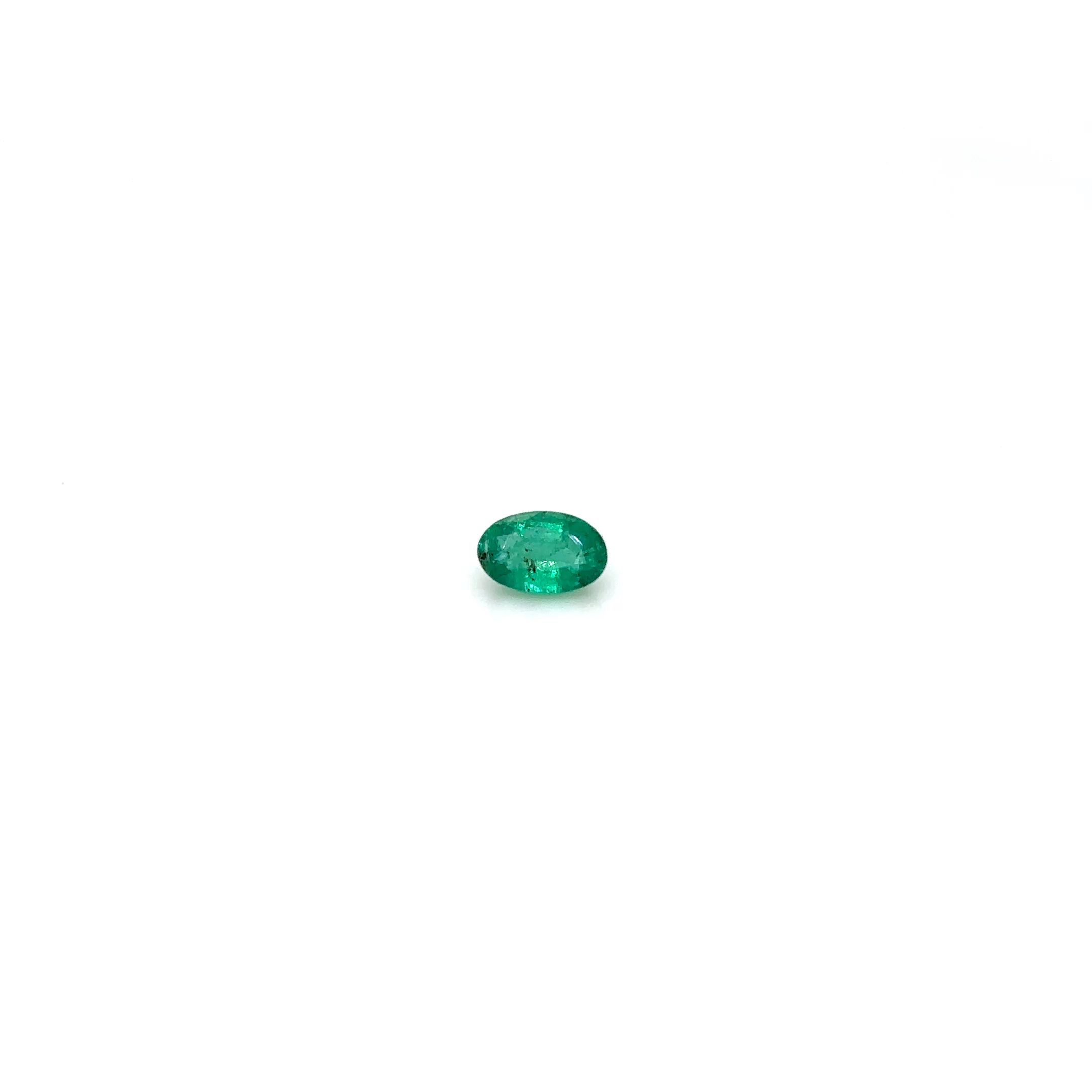 0.39 Carat Oval Emerald