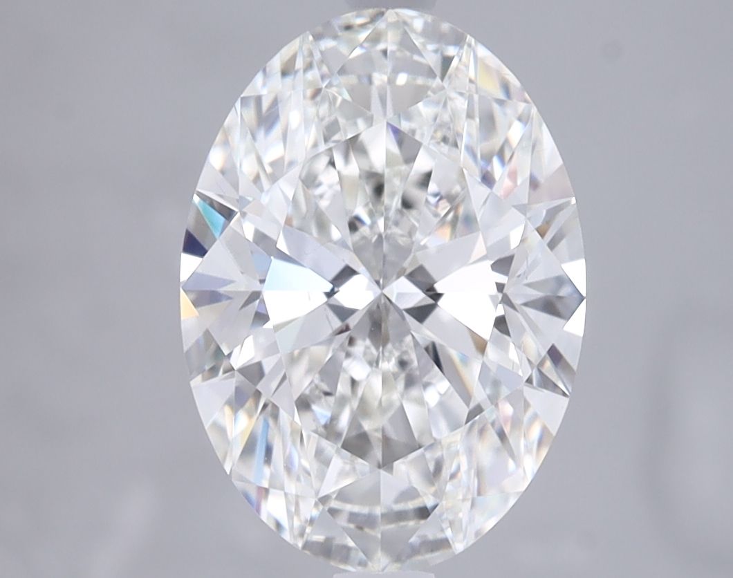 2.82 Carat oval Lab Grown Diamond Front Image