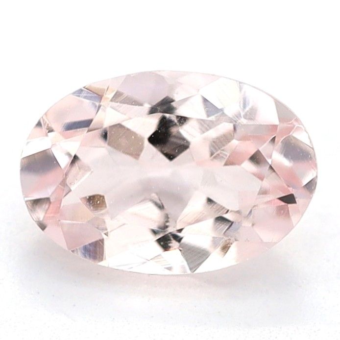 Certified Morganite Oval 0.48 ct gemstone, Pink