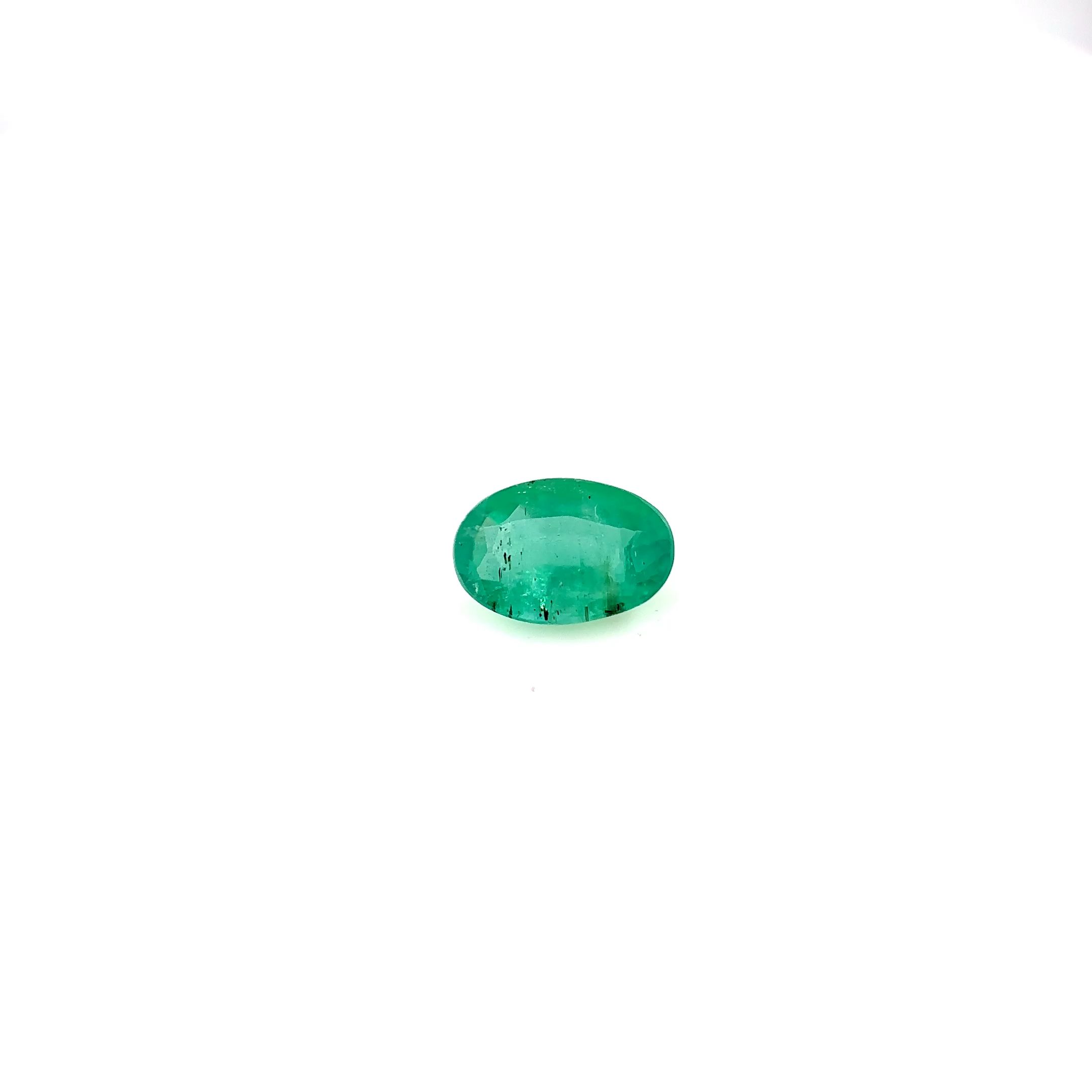 0.43 ct Oval Green Emerald