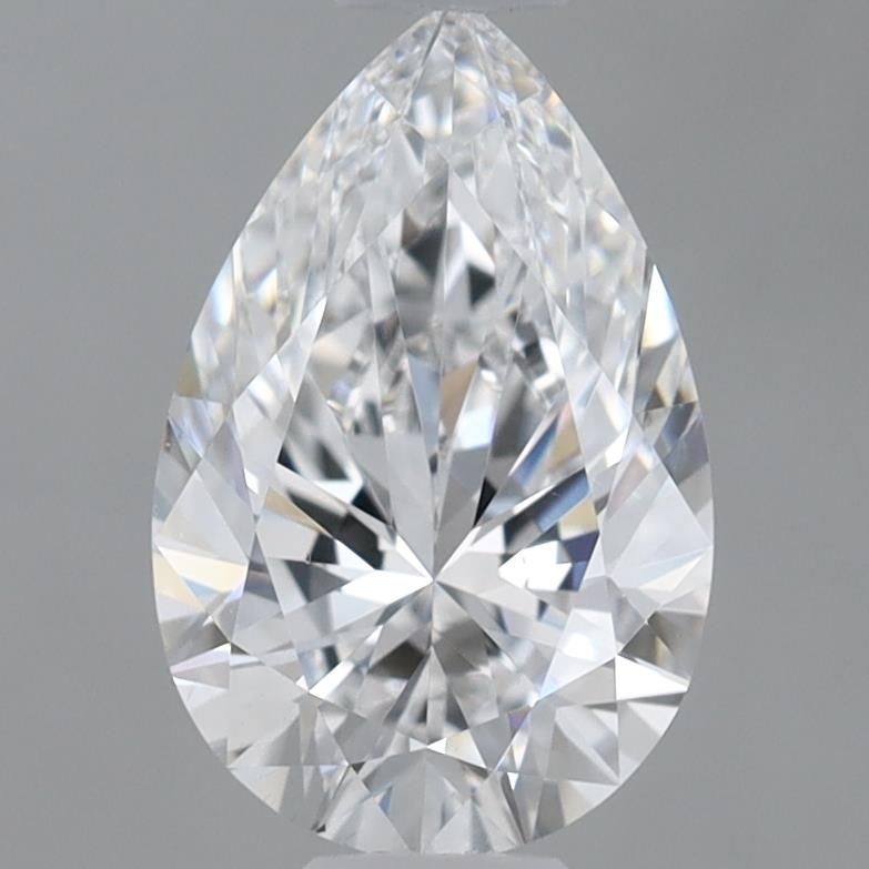 1.22 Carat pear Lab Grown Diamond Front View
