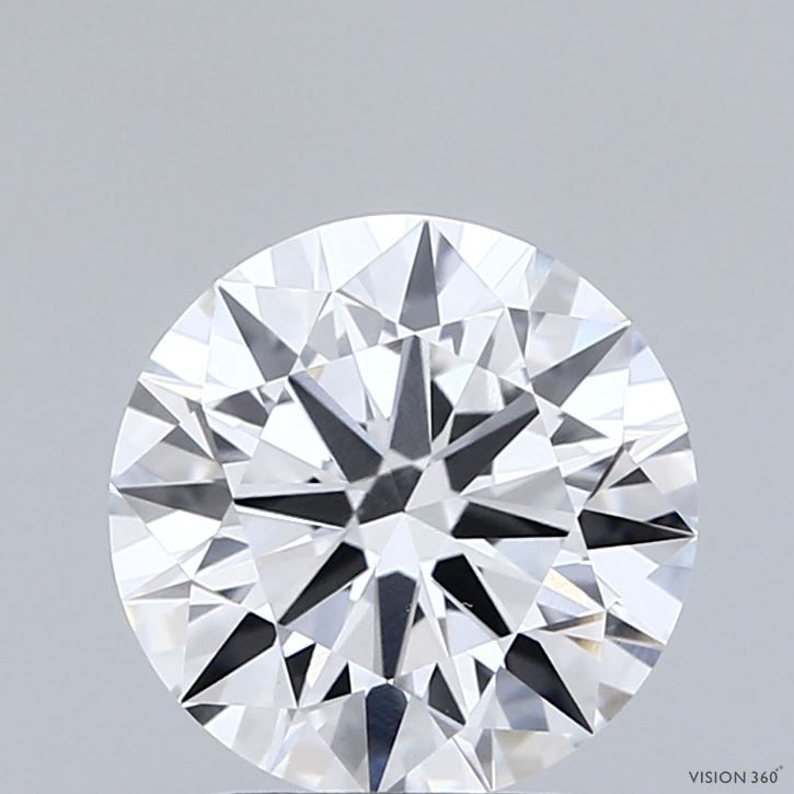 2ct Round E - VVS2 - Very Good cut - LD266292