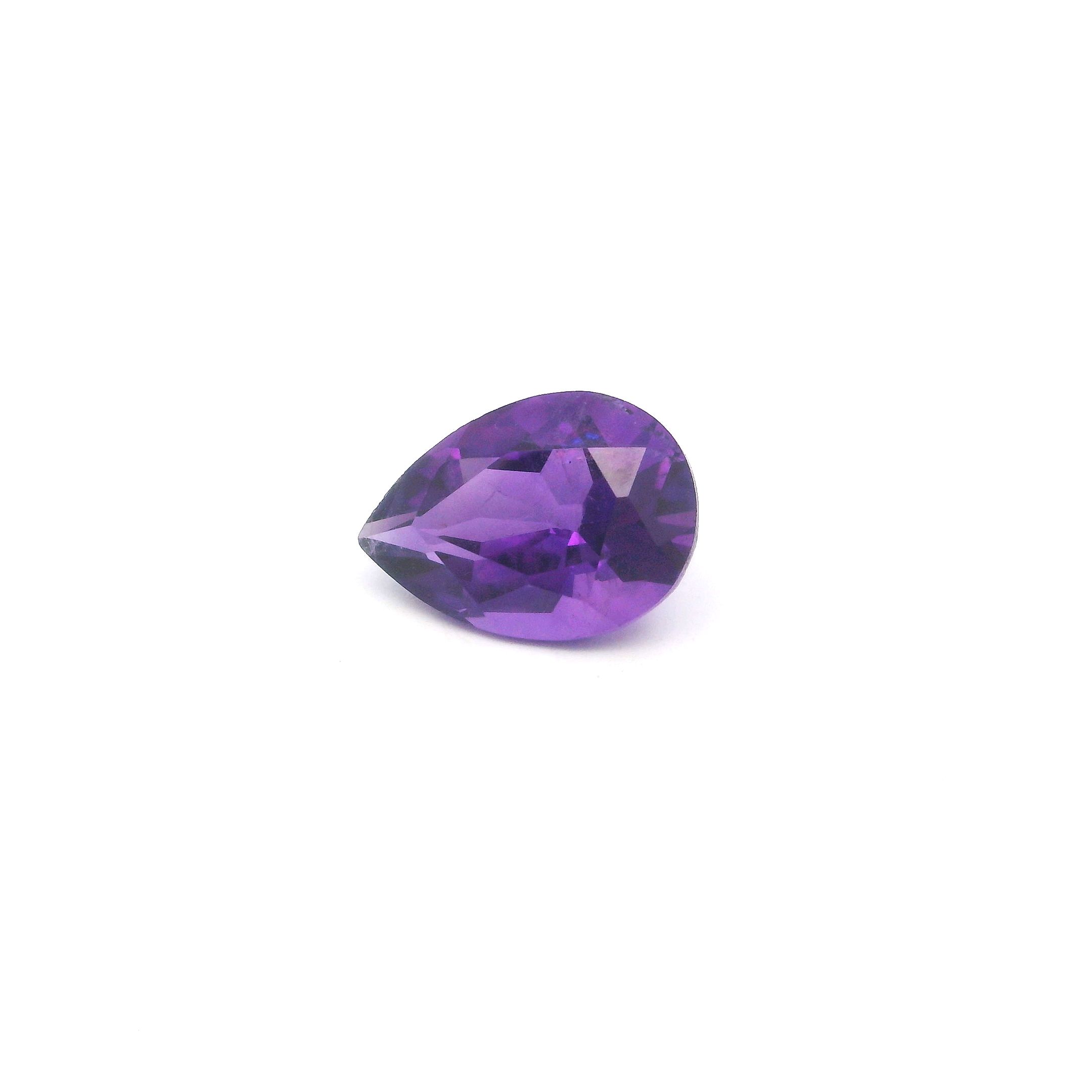 Certified Amethyst Pear 1.83 ct gemstone, Purple