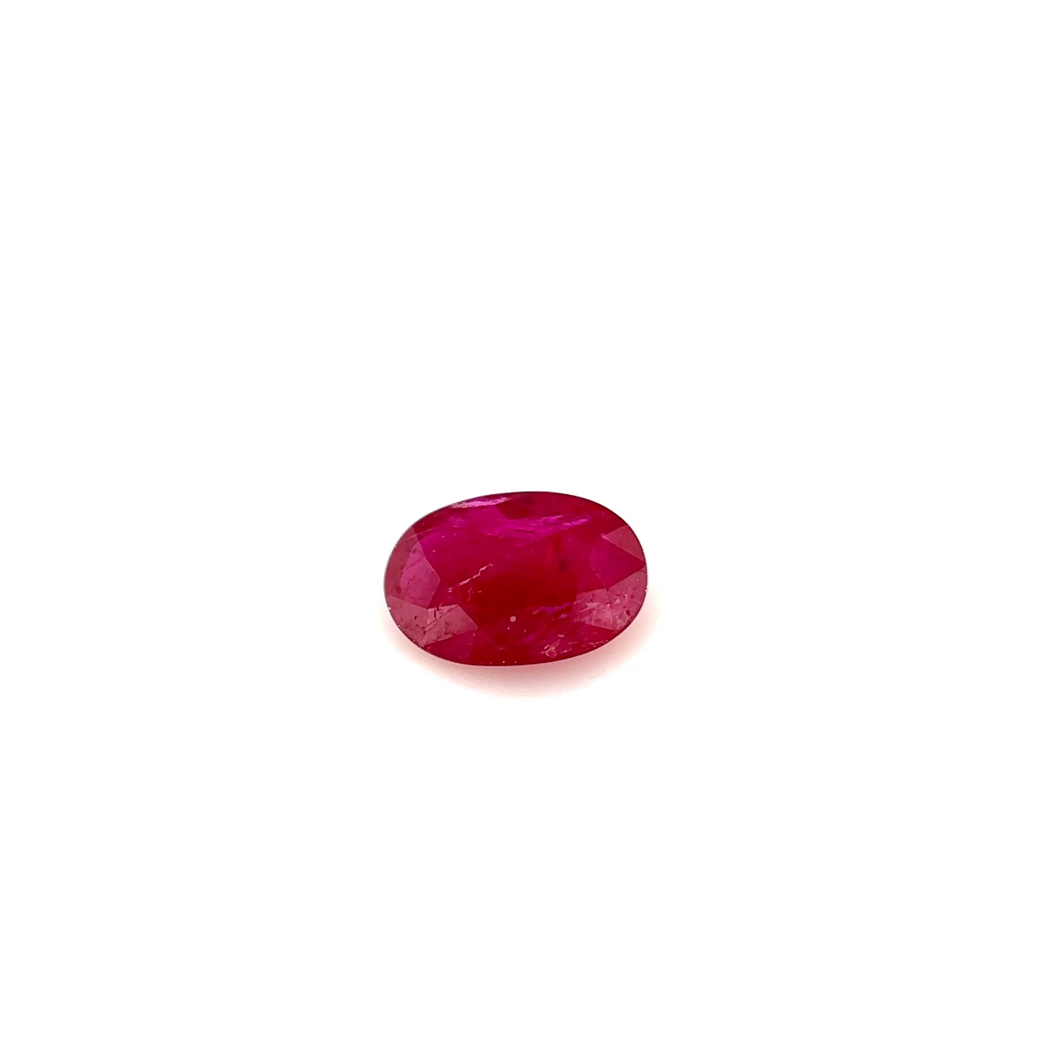 0.73 ct Oval Red Ruby