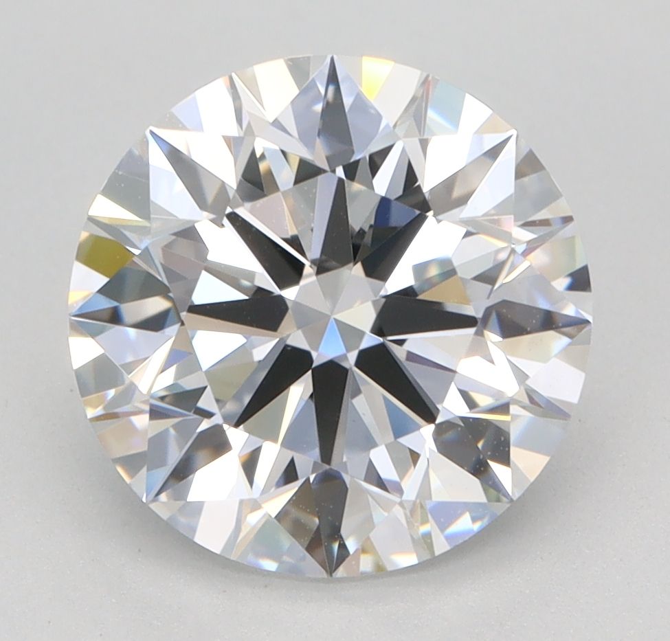 2.64 Carat round Lab Grown Diamond Front View