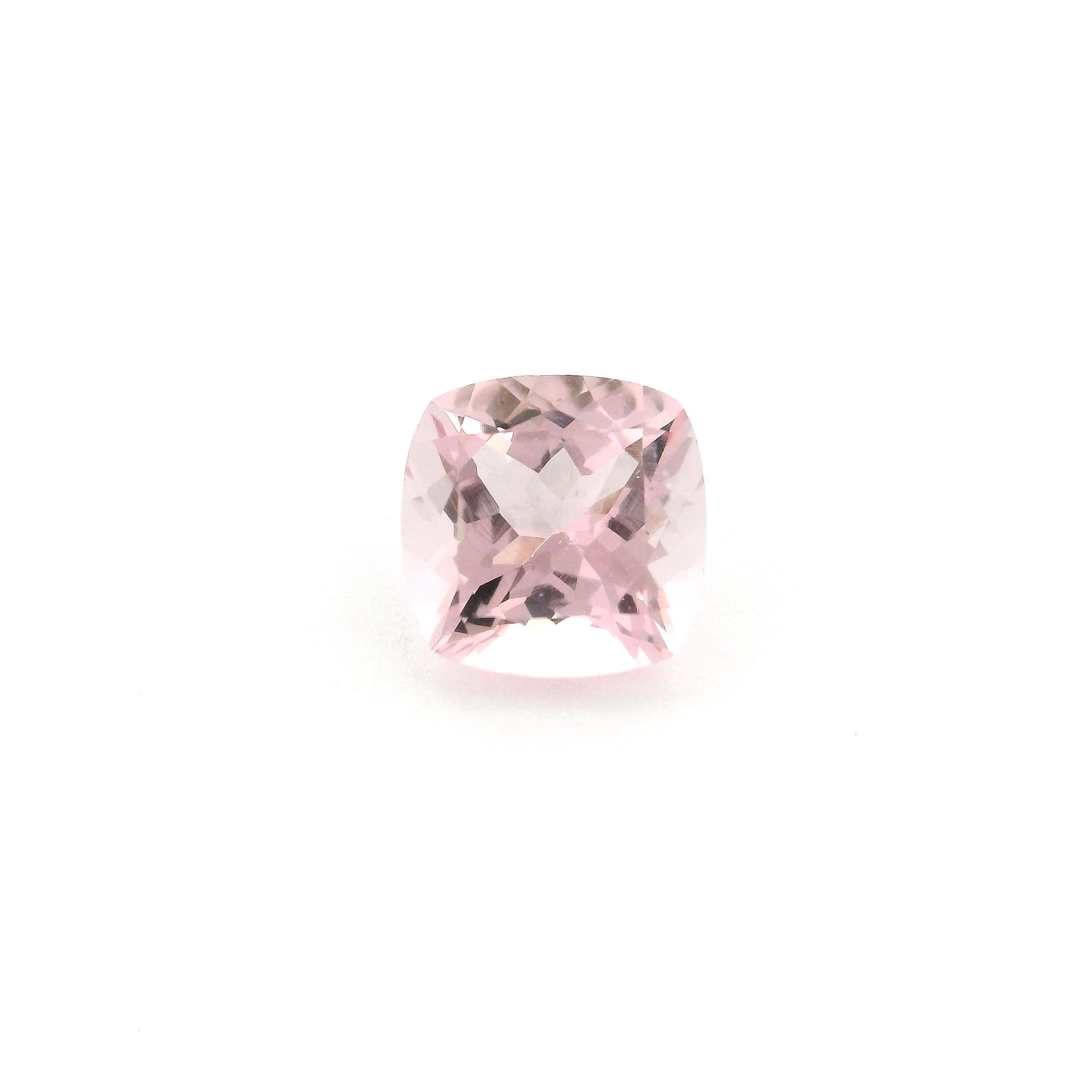 2.15 ct Cushion Pink Morganite