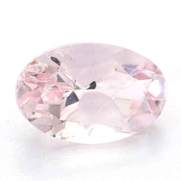 Certified Morganite Oval 0.54 ct gemstone, Pink