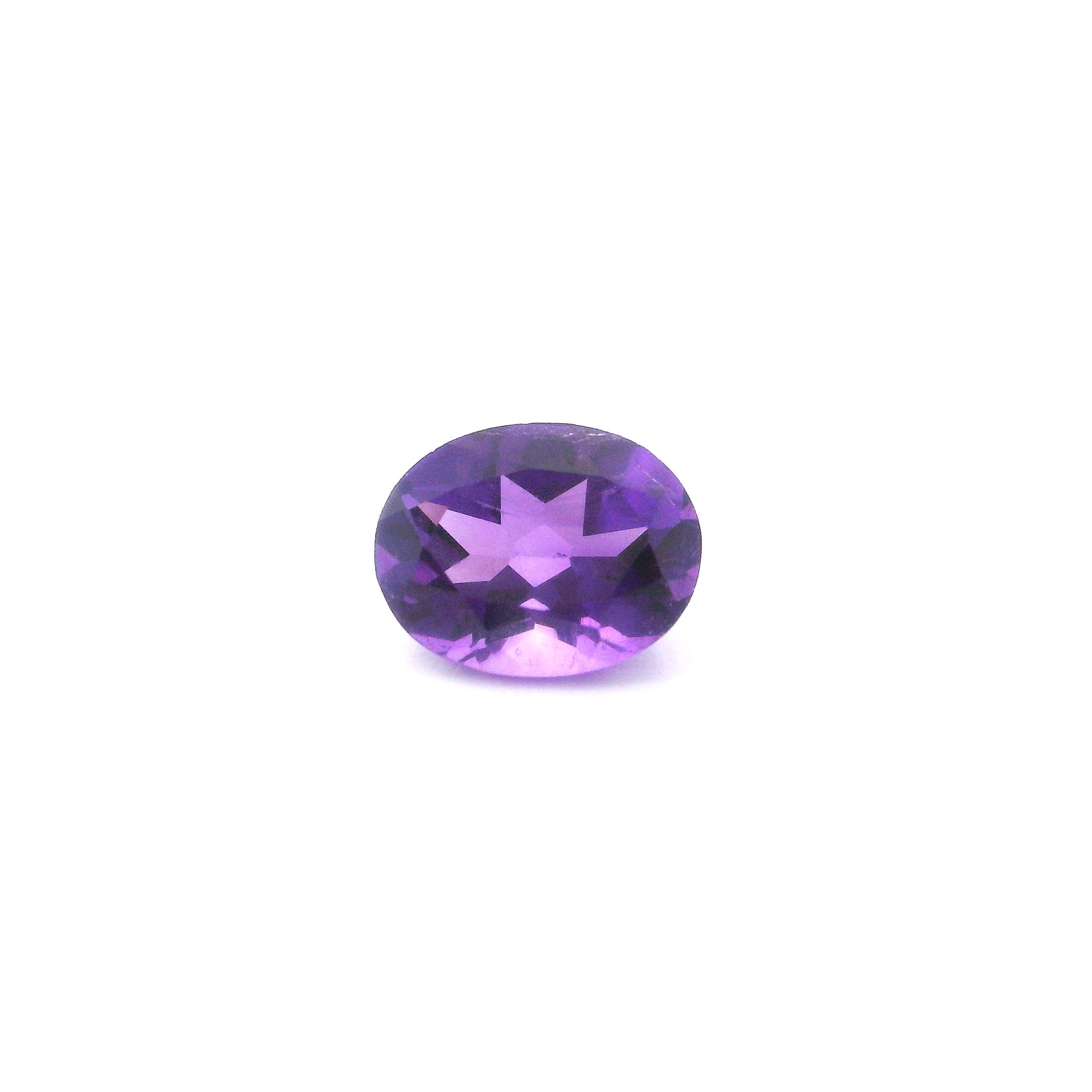 Certified Amethyst Oval 1.75 ct gemstone, Purple