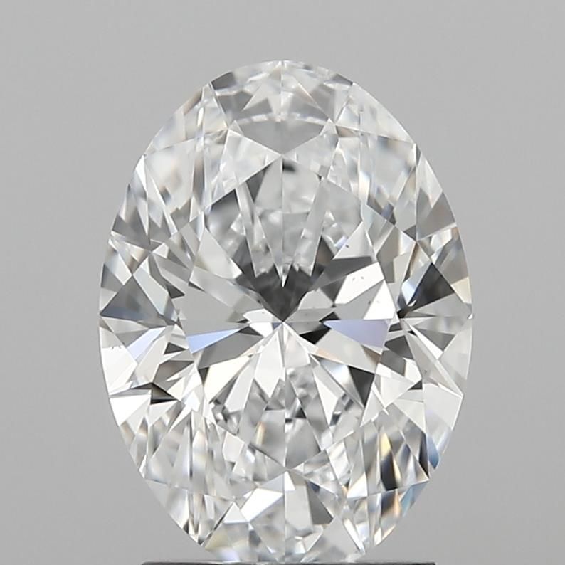 2.01 Carat oval Lab Grown Diamond Front View