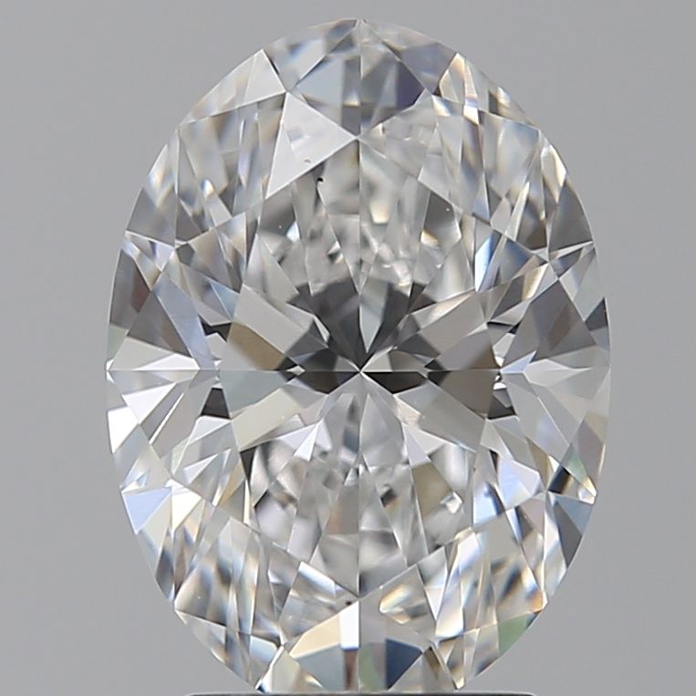 2.65 Carat oval Lab Grown Diamond Front View