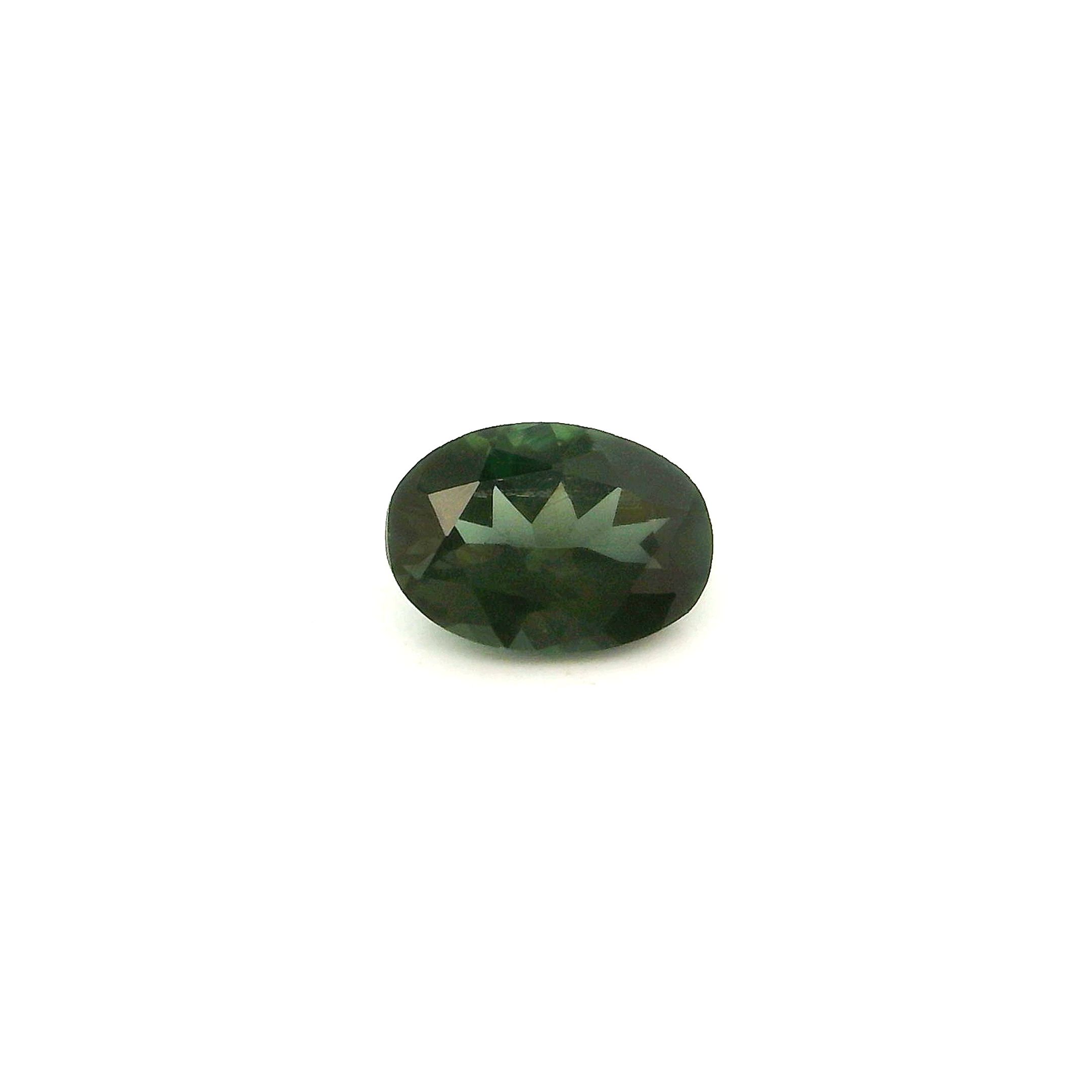 Certified Tourmaline Oval 0.47 ct gemstone, Green