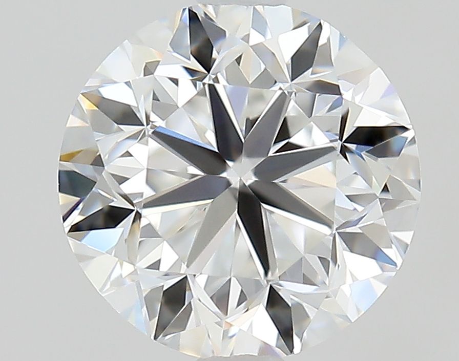 0.9-carat round diamond with E color, Good cut, and VVS1 clarity.